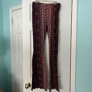 Patrons of Peace stretchy flare pants in size M